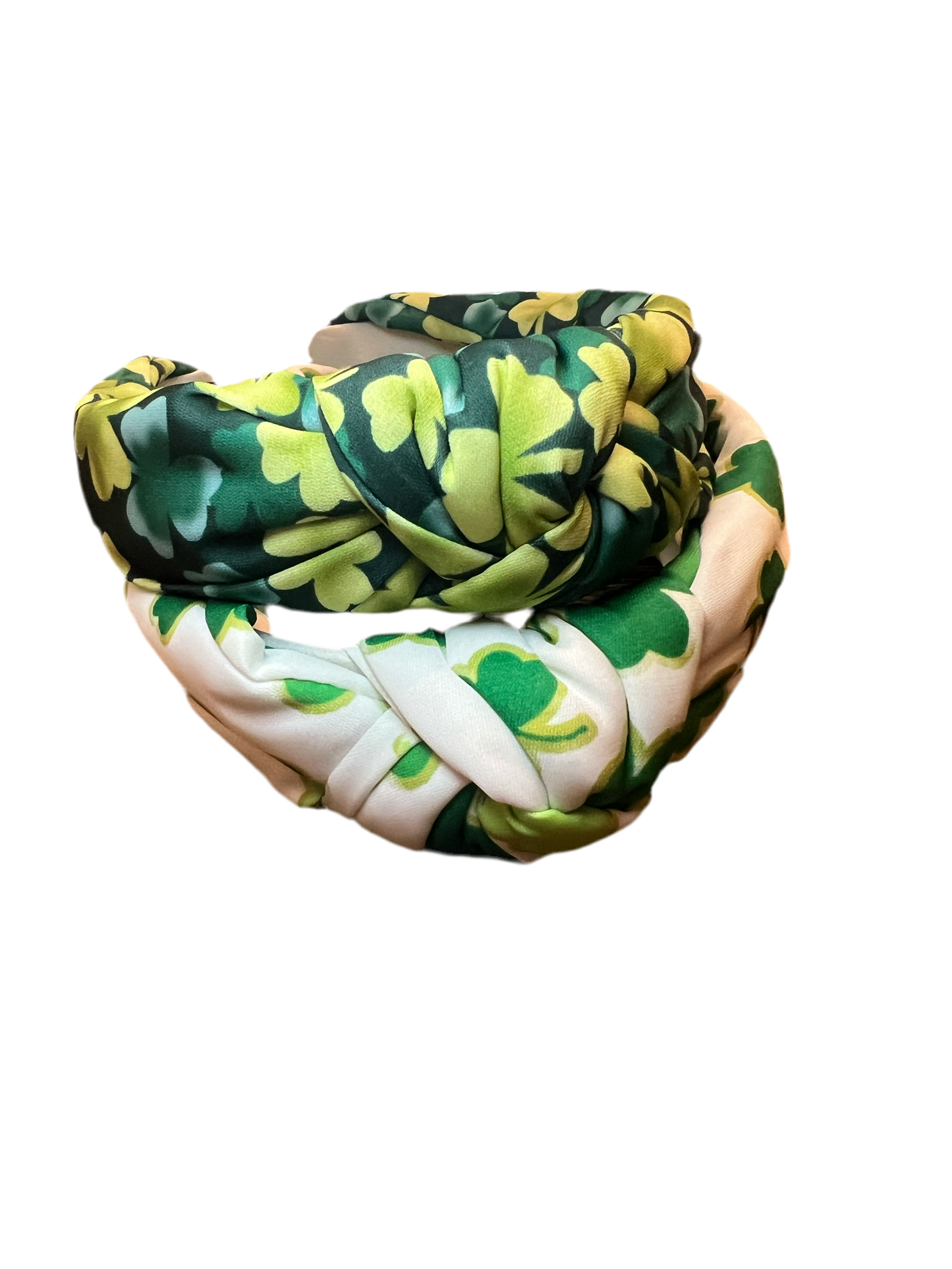 White Shamrock Headband
