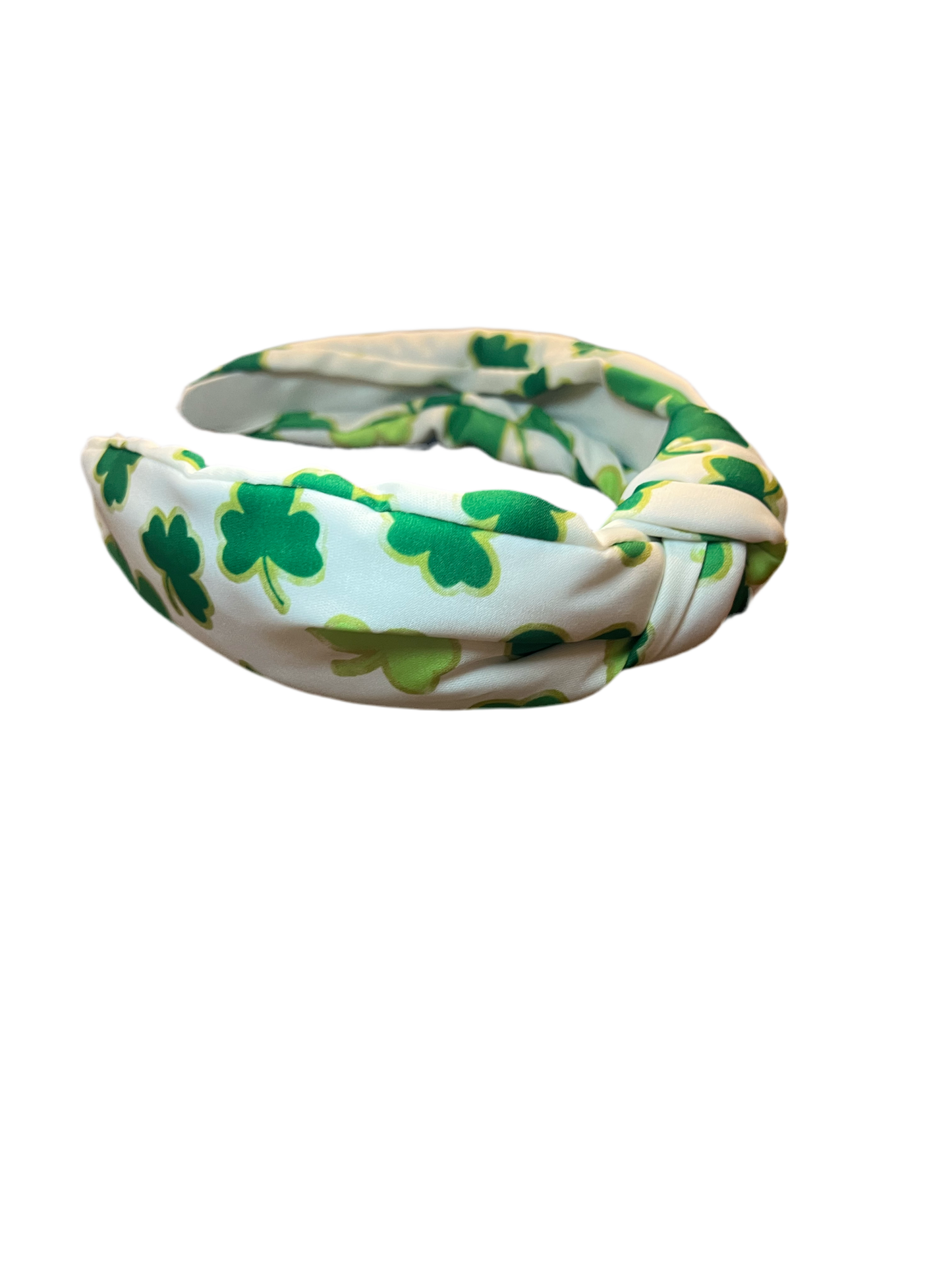 White Shamrock Headband