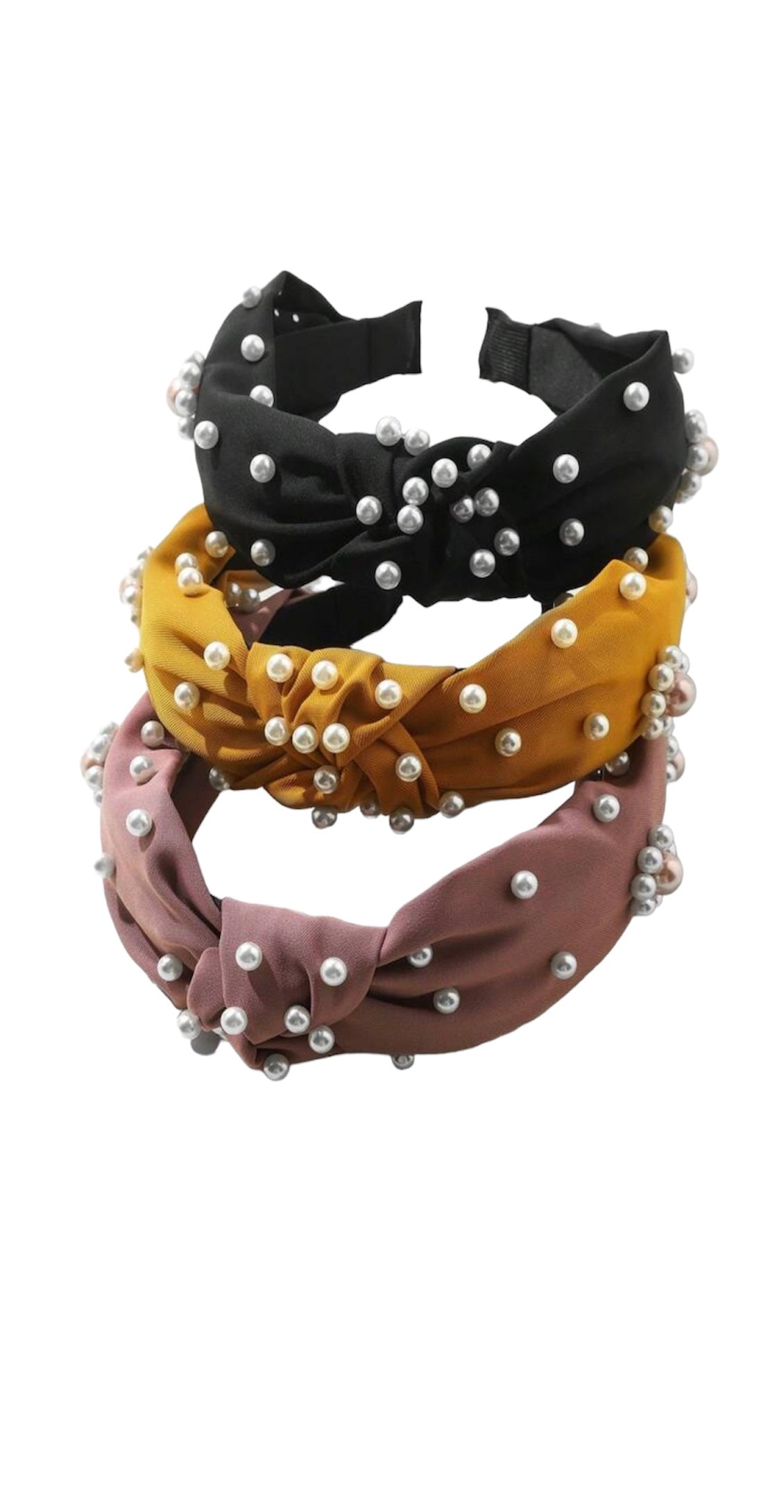 Gold with faux peal decor headband