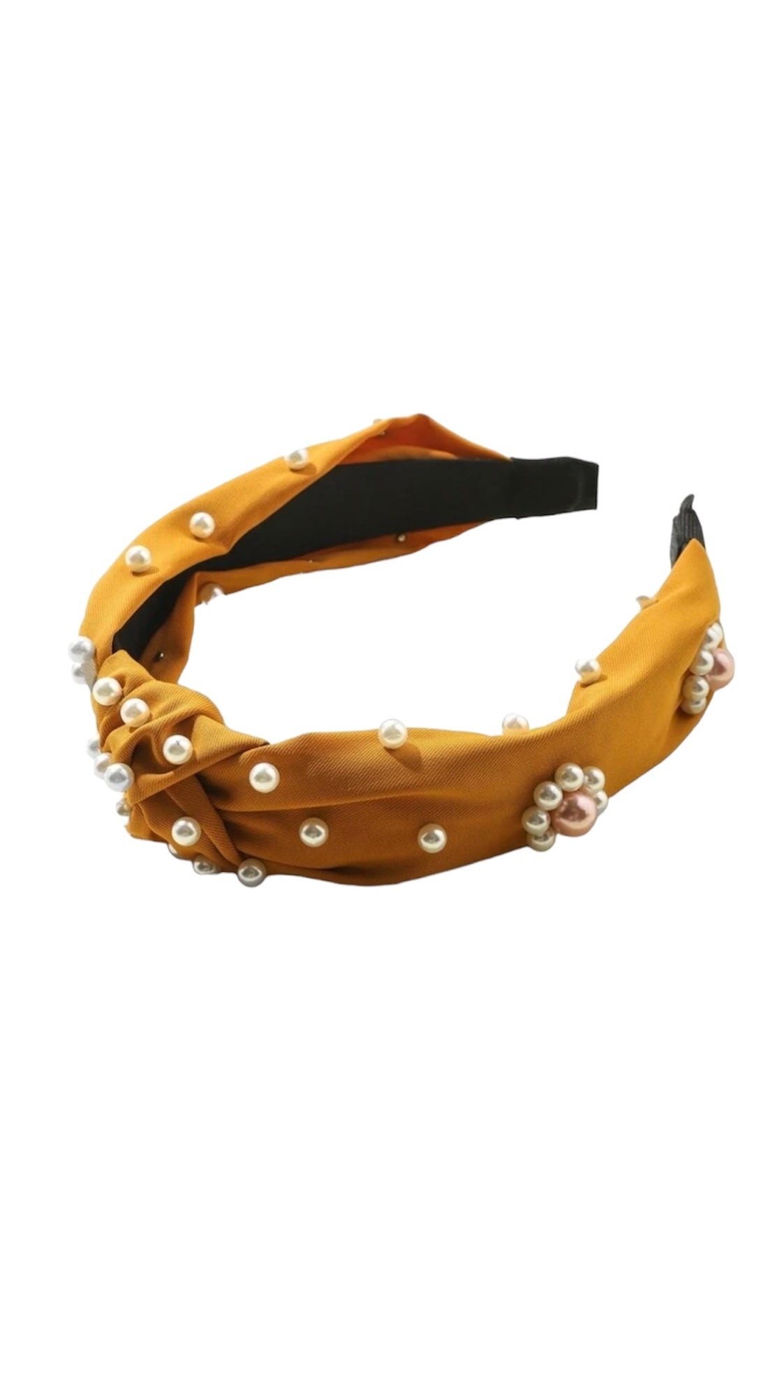 Gold with faux peal decor headband