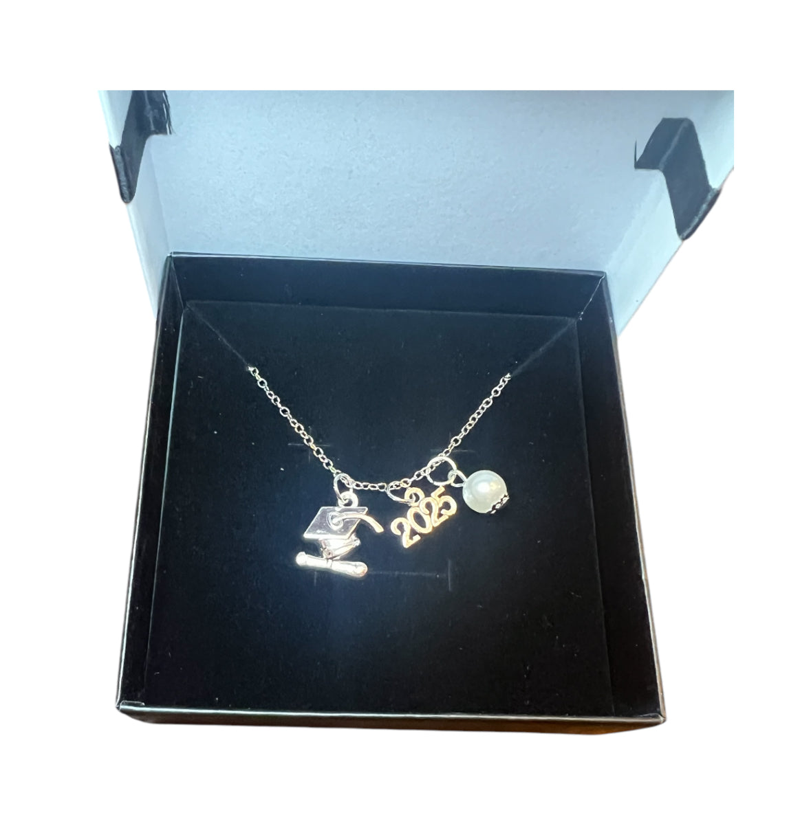 Graduation 2025 necklace with charms