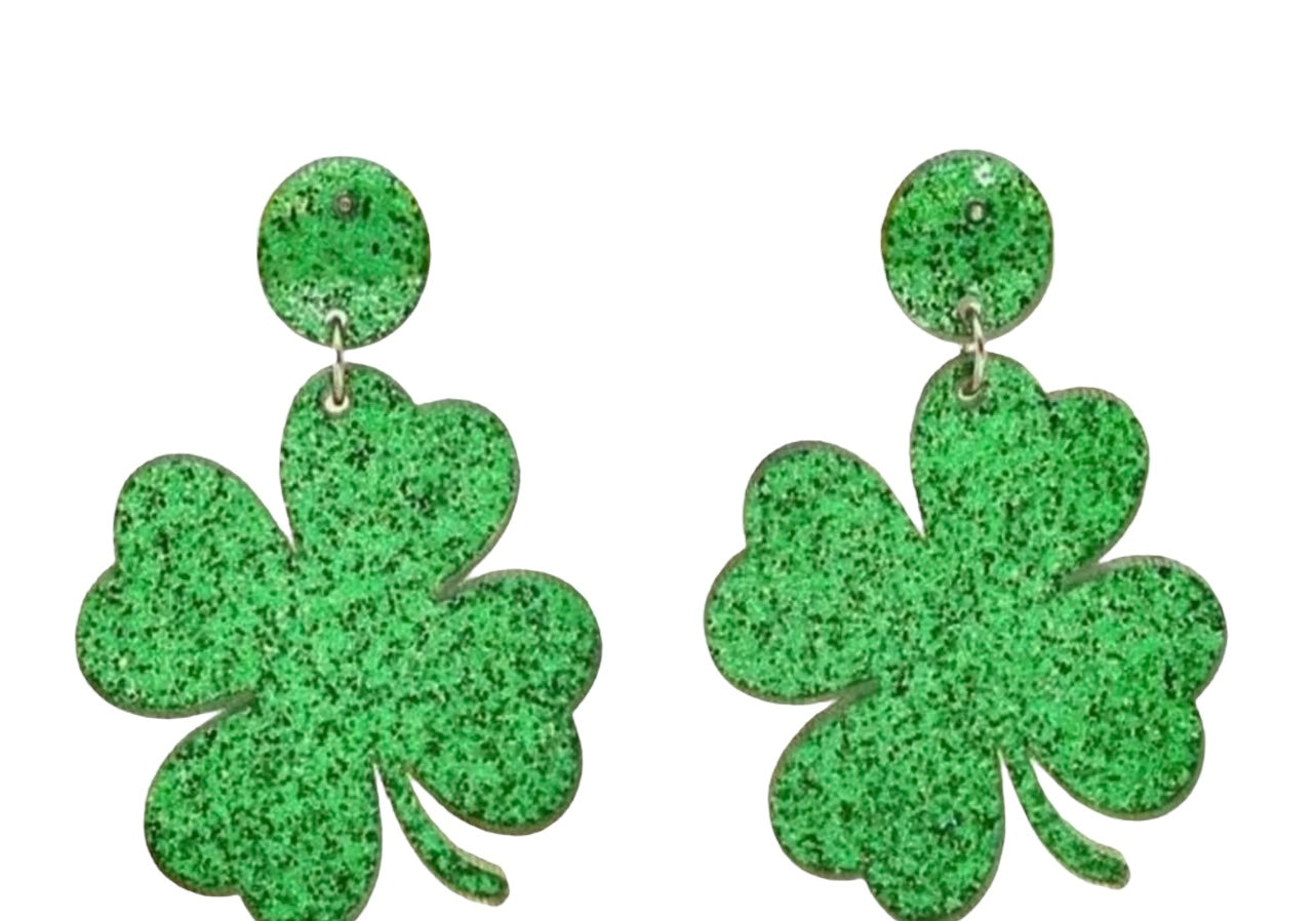 Earrings-Shamrock earrings