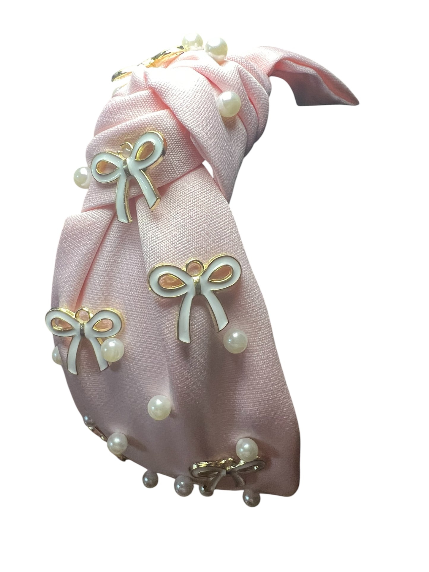 Bow- pink knot headband