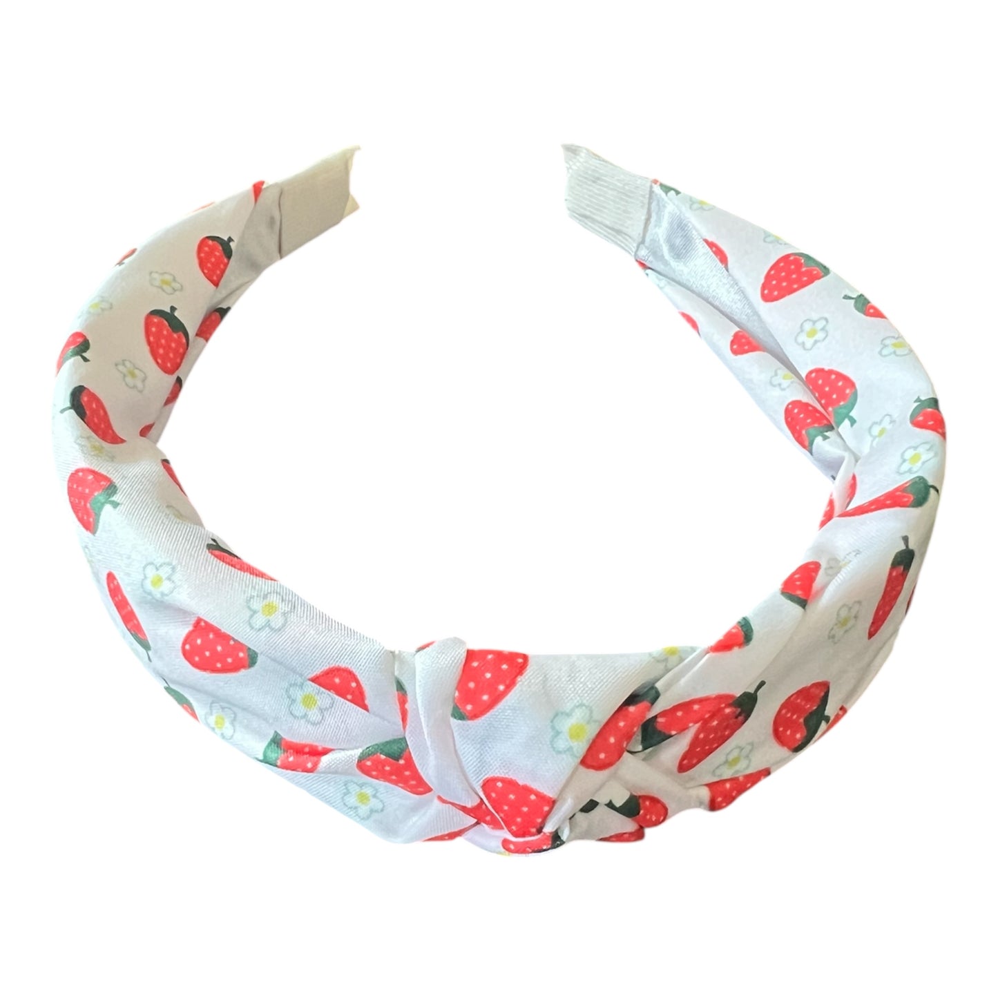 Strawberry knotted headband