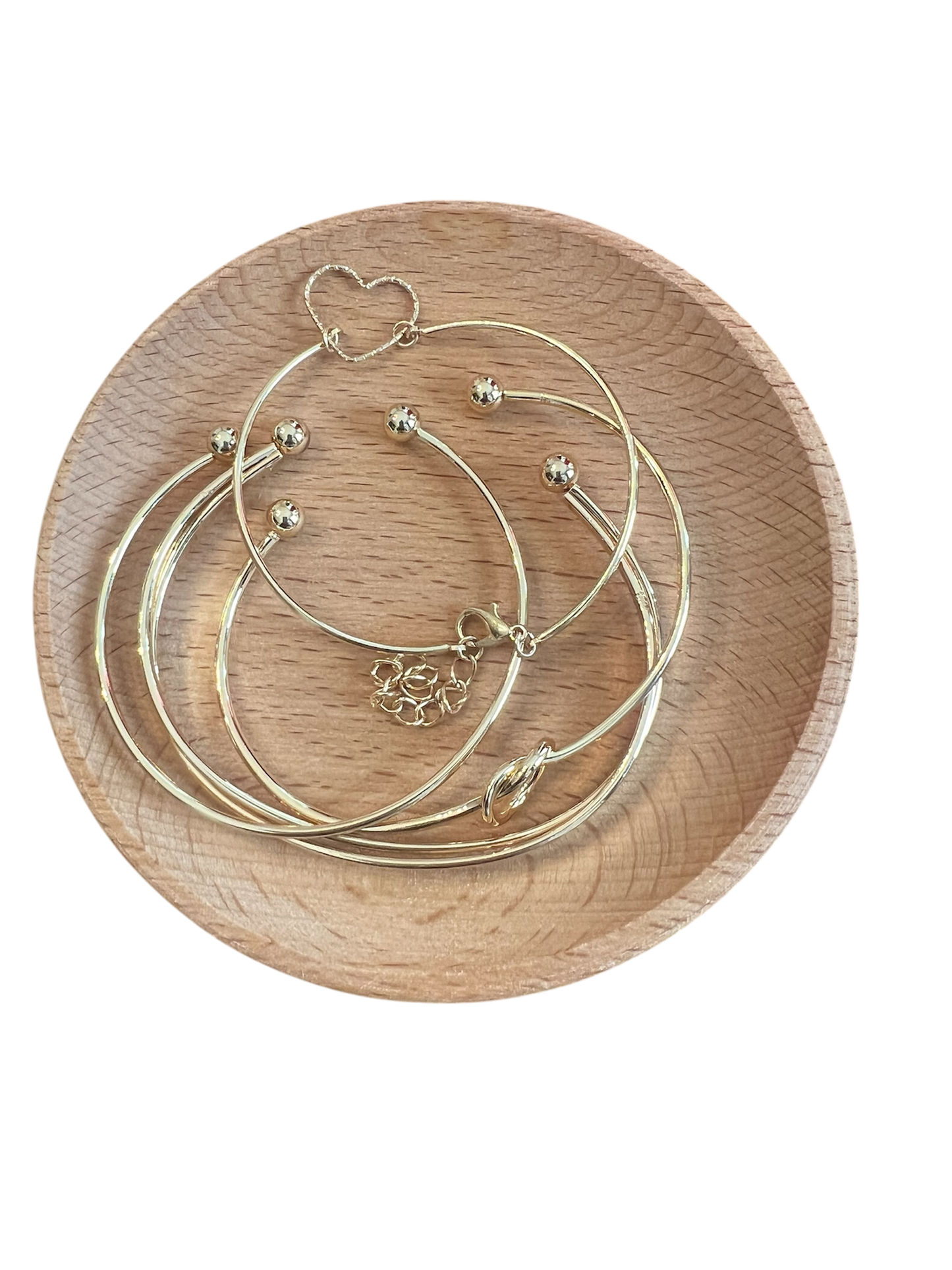 Stackable adjustable bracelet set