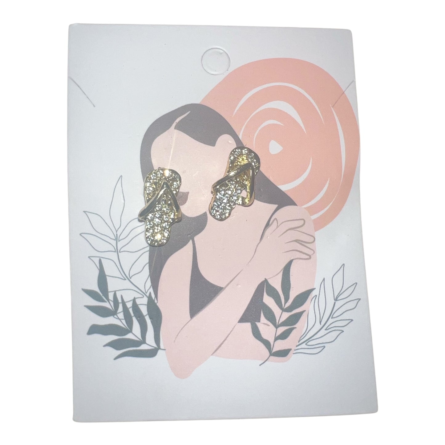 Flip flop Earrings- gold