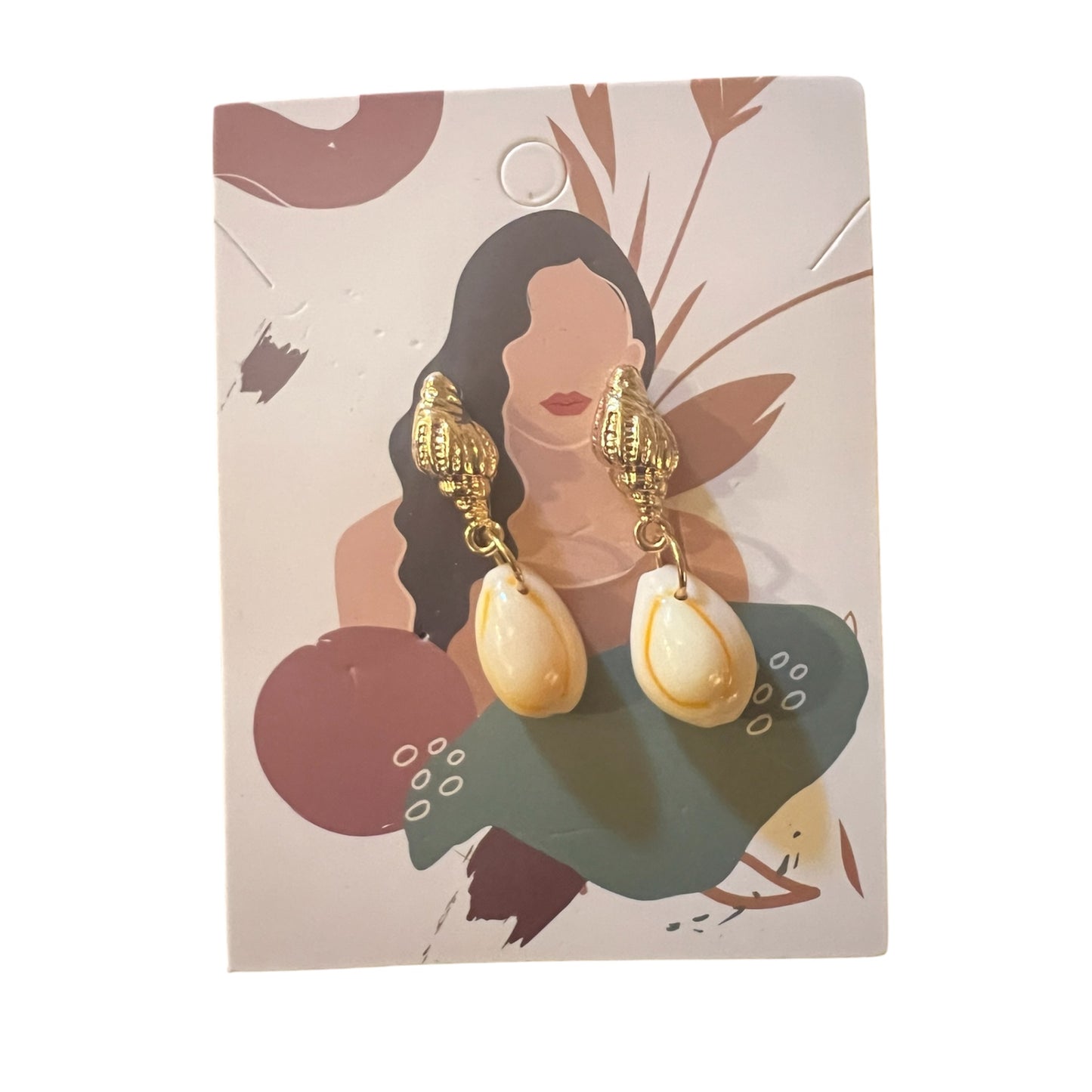 Dangle shell earrings