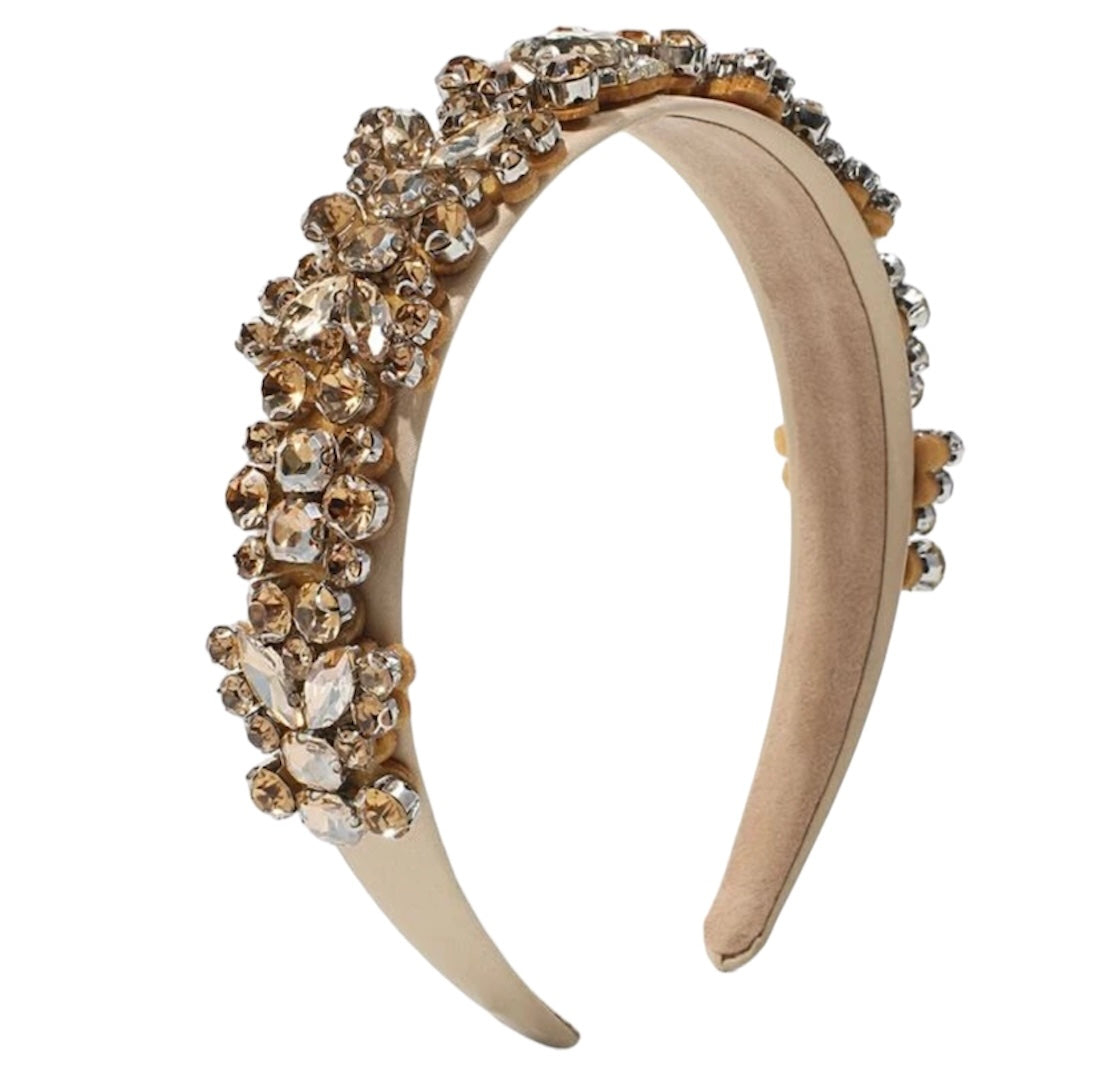 Holiday Shop- Gold Gemstone Decor Headband