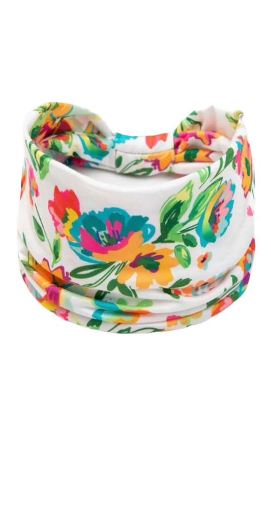 Multicolor Floral Soft Headband