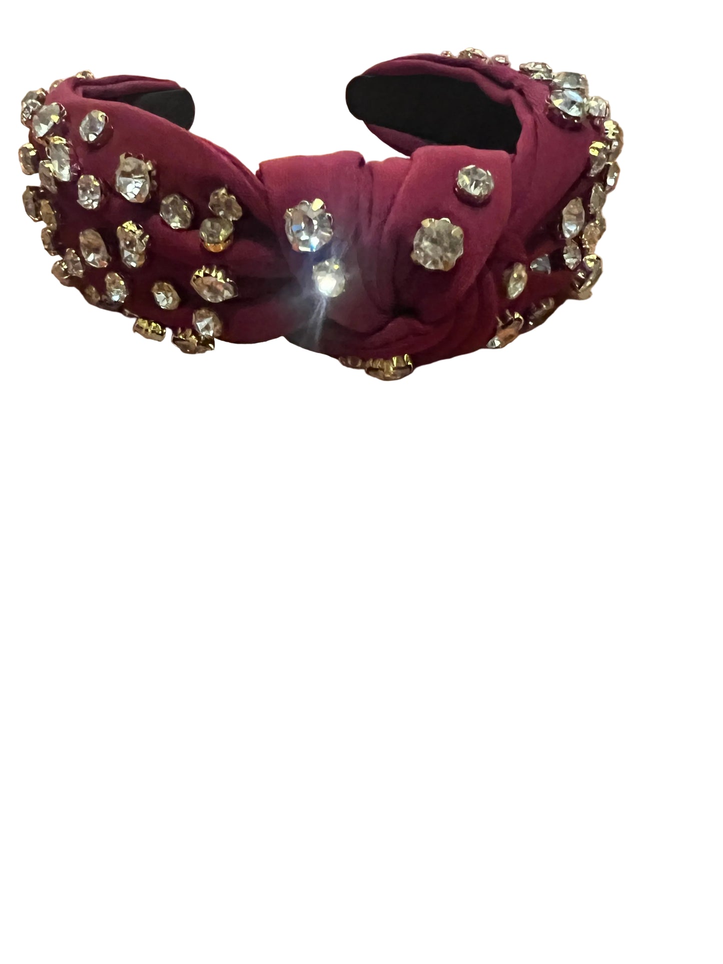 Red rhinestone decor headband