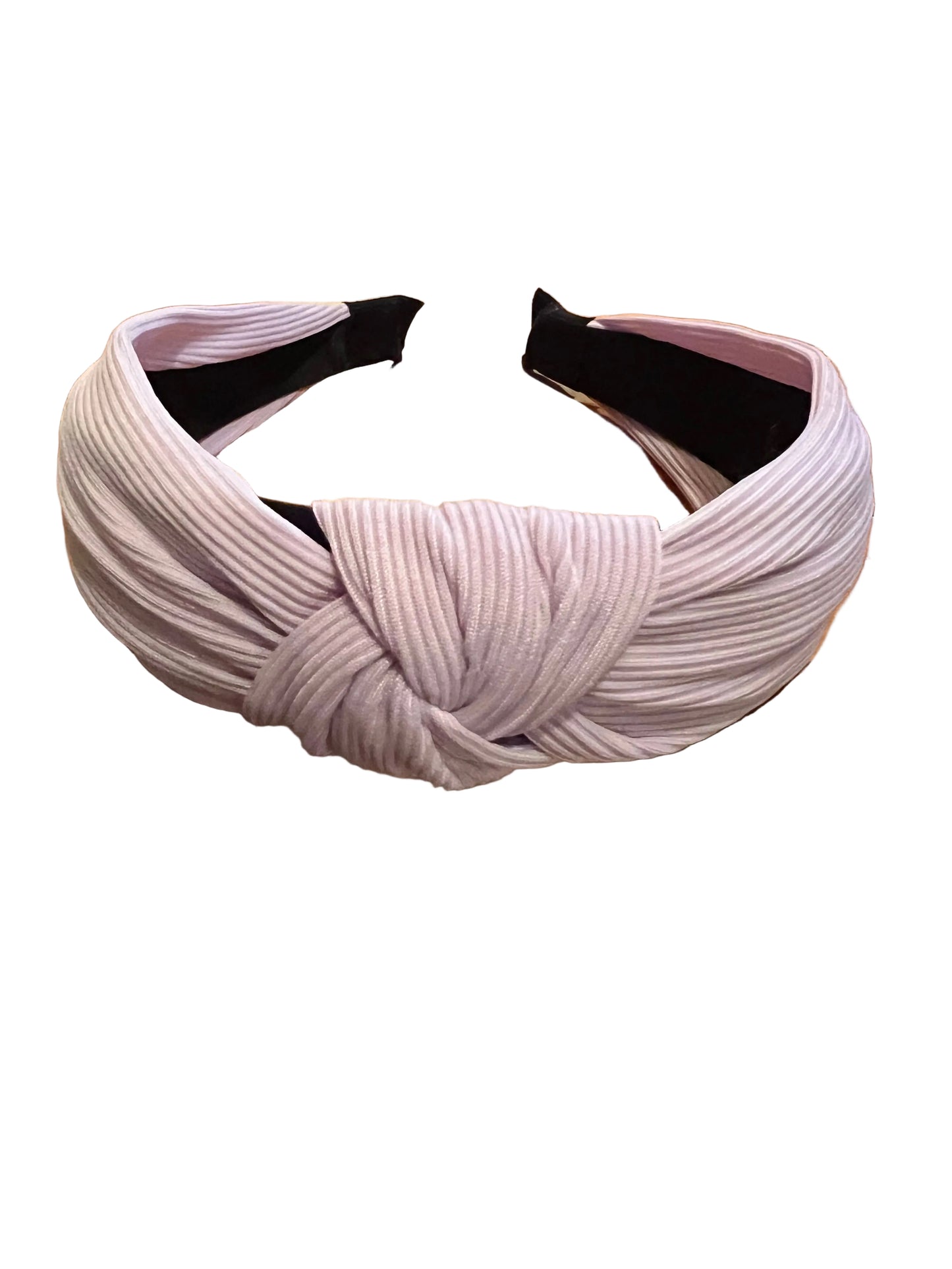 Purple striped textured headband