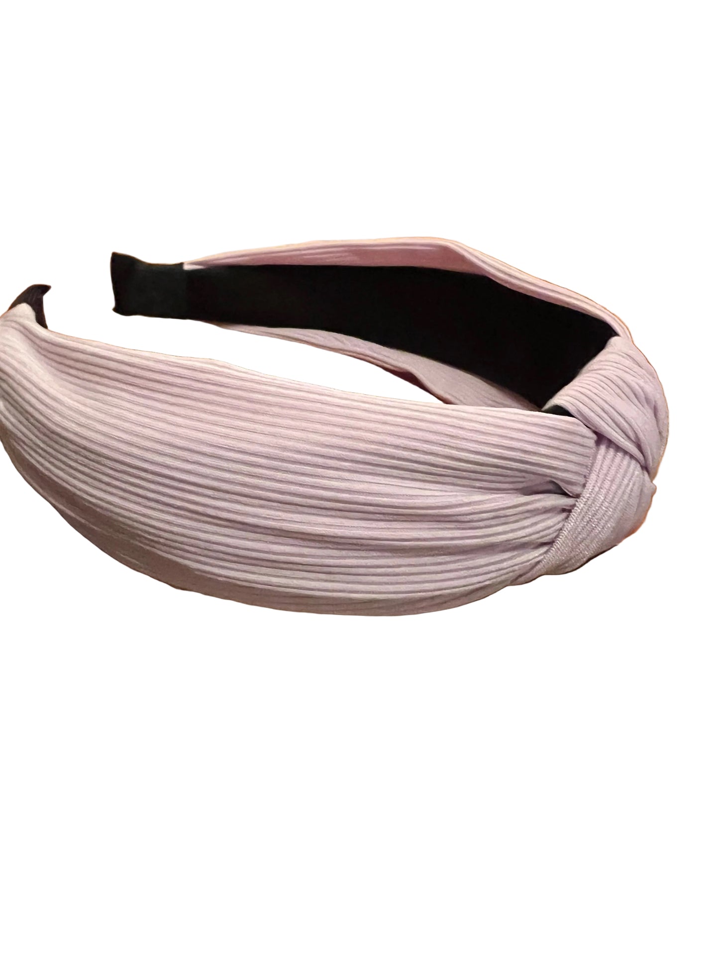 Purple striped textured headband