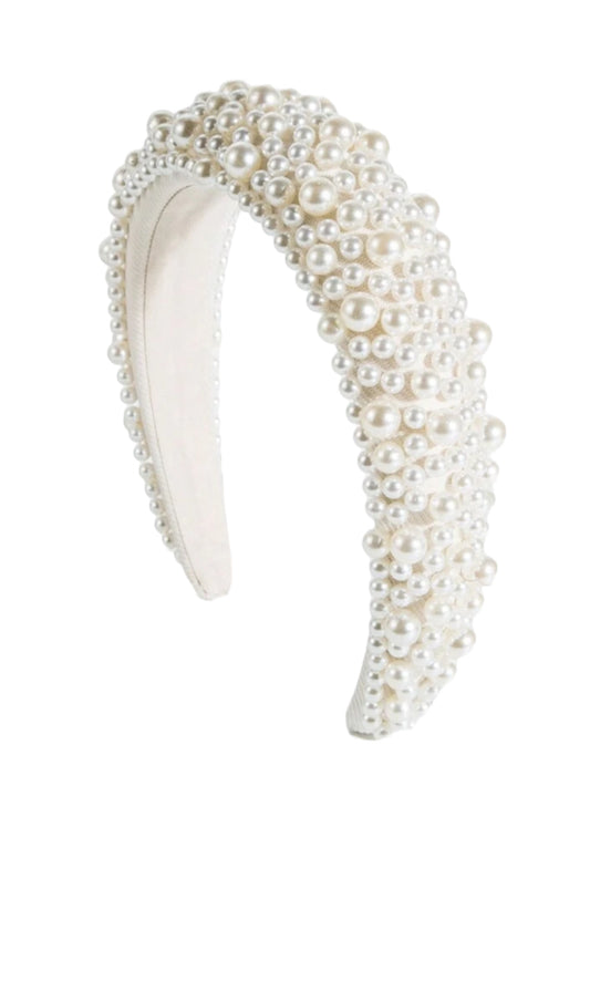 Round Faux Pearl Headband