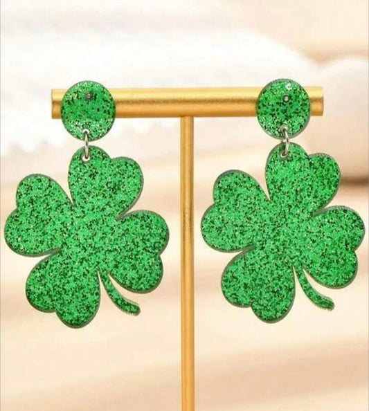 Earrings-Shamrock earrings
