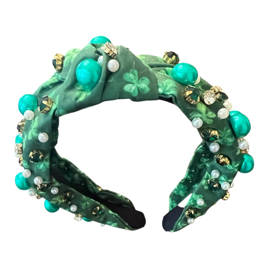 Green Shamrock headband