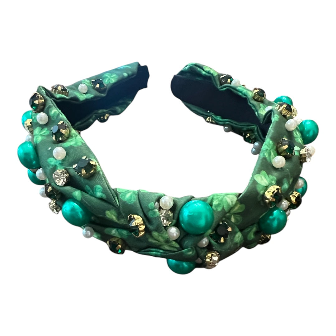 Green Shamrock headband