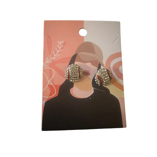 Baseball earrings