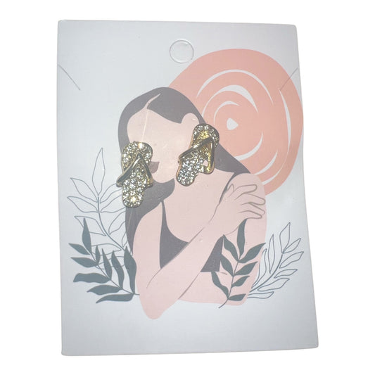 Flip flop Earrings- gold