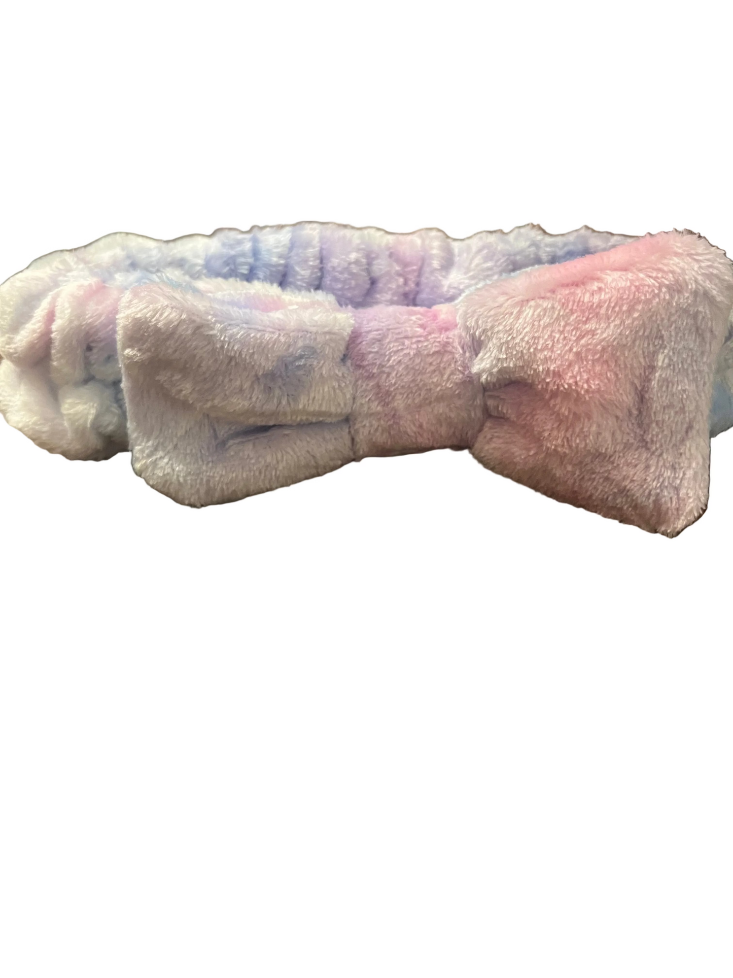 Purple pink bow soft spa headband