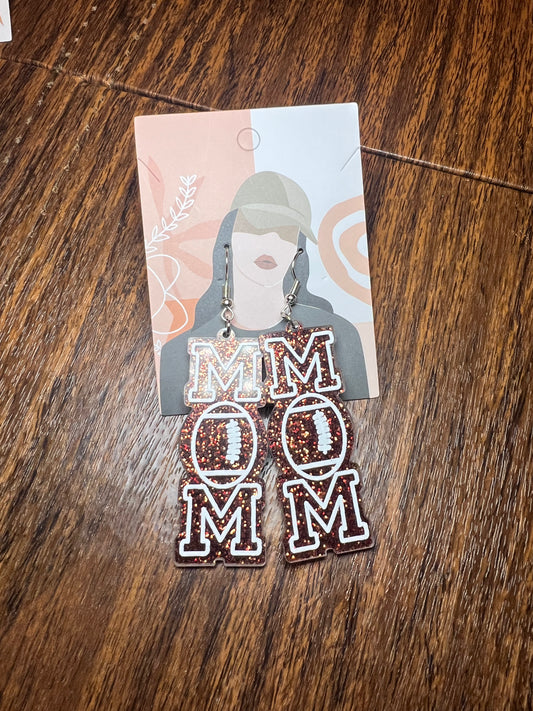 Football mom earrings