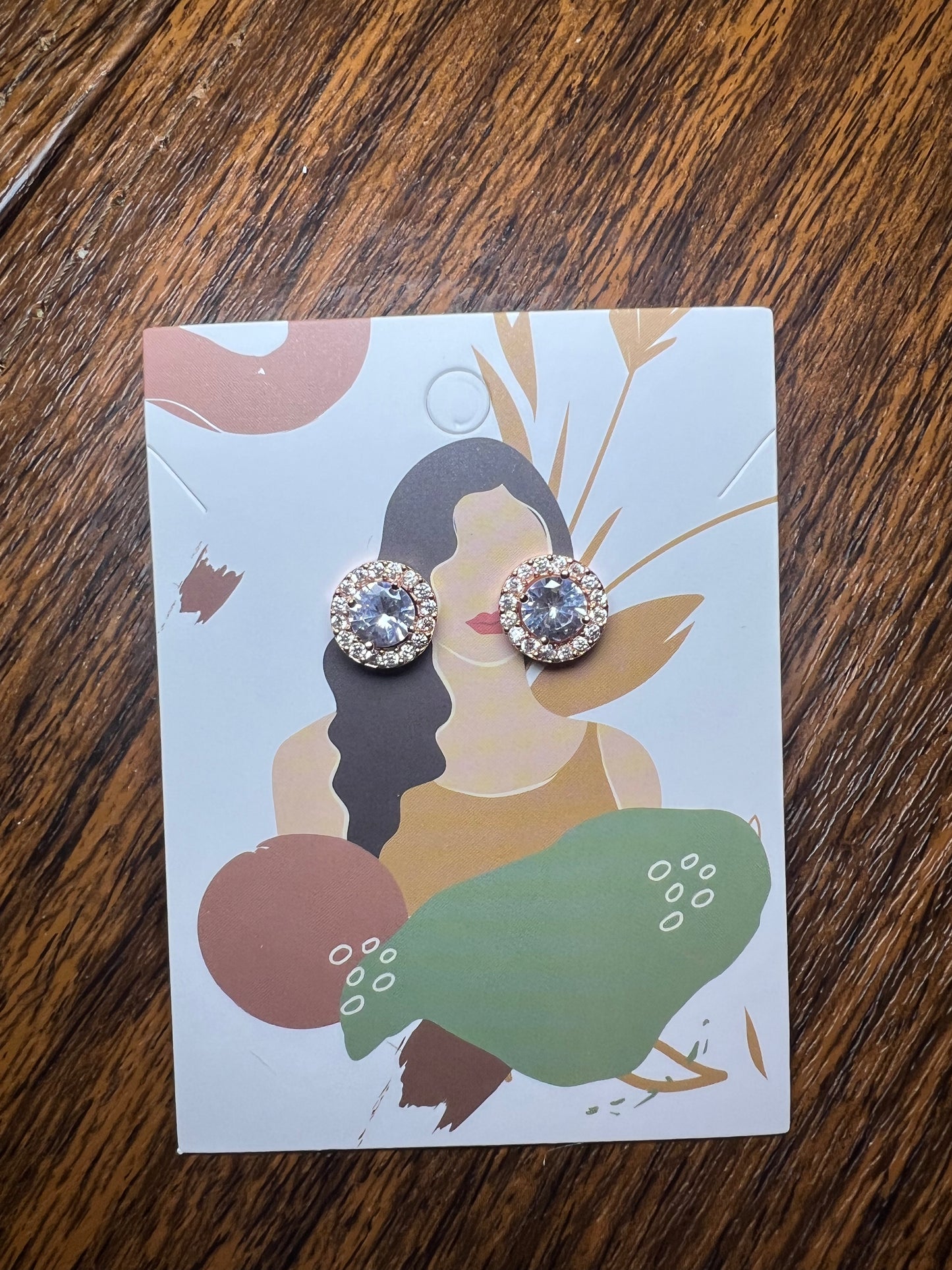 Rose Gold stud earrings