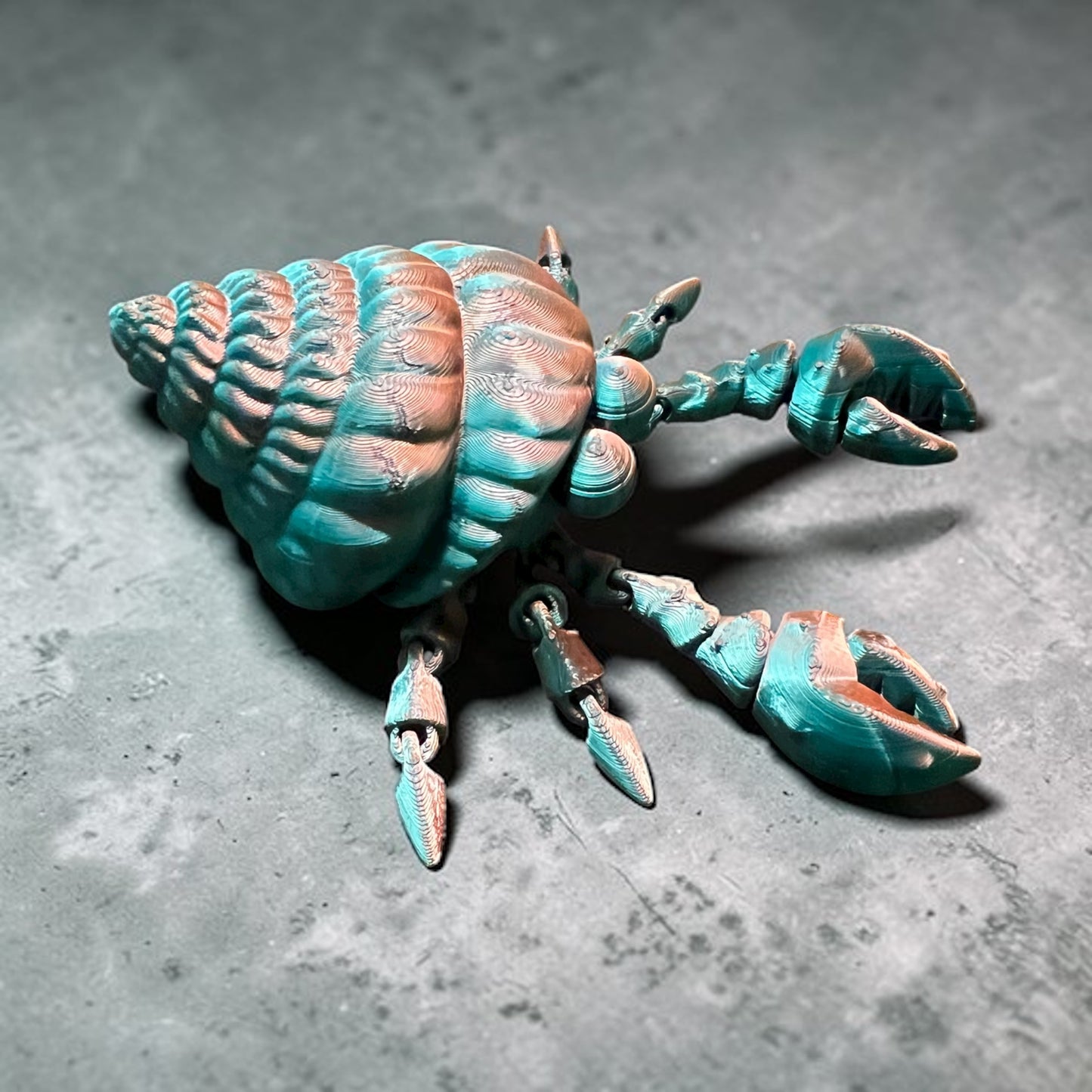 Hermit Crab multicolored shiny