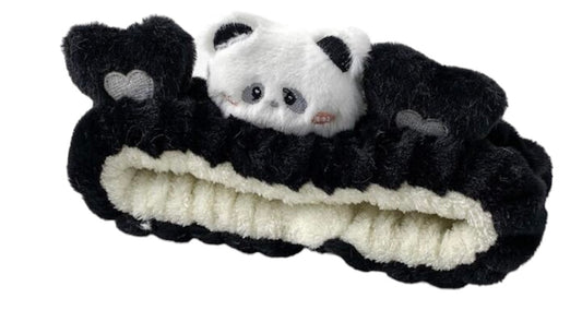 Black and White Soft Panda Bear Spa Band